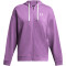 UNDER ARMOUR Rival Terry Extragroße Kapuzenjacke Damen 560 - provence purple/purple ace XS