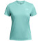 UNDER ARMOUR Tech Bubble T-Shirt Damen 482 - radial turquoise/white/white M
