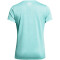 UNDER ARMOUR Tech Twist T-Shirt Damen 482 - radial turquoise/white/white XS