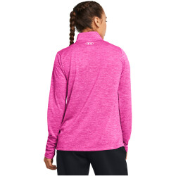 UNDER ARMOUR Tech Twist 1/2-Zip Sportshirt Damen 652 - rebel pink/white M