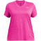 UNDER ARMOUR Tech Twist T-Shirt Damen 652 - rebel pink/pink elixir/white 1X