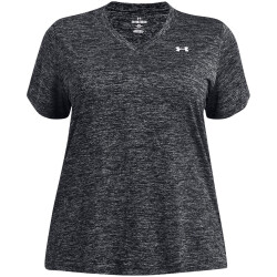 UNDER ARMOUR Tech Twist T-Shirt Damen 001 - black/white 1X