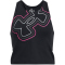 UNDER ARMOUR Motion Crop-Top M&auml;dchen 001 - black/rebel pink/castlerock XS (122-127 cm)
