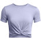 UNDER ARMOUR Motion Crossover Crop-Shirt Damen 539 - celeste/white M