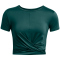 UNDER ARMOUR Motion Crossover Crop-Shirt Damen 449 - hydro teal/white XS