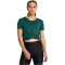 UNDER ARMOUR Motion Crossover Crop-Shirt Damen 449 - hydro teal/white XS