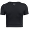 UNDER ARMOUR Motion Crossover Crop-Shirt Damen 001 - black/white L