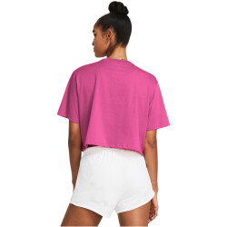 UNDER ARMOUR Campus Retro Crop-Shirt Damen 686 - astro pink/black S