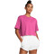 UNDER ARMOUR Campus Retro Crop-Shirt Damen 686 - astro pink/black S