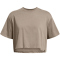 UNDER ARMOUR Campus Retro Crop-Shirt Damen 200 - taupe dusk/black XS