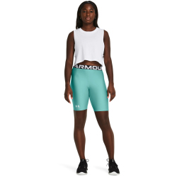 UNDER ARMOUR HeatGear 8" Baselayer Shorts Damen 482 - radial turquoise/white XS