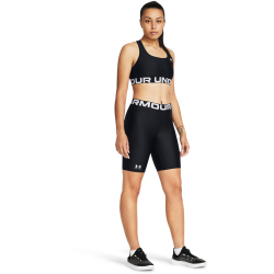 UNDER ARMOUR HeatGear 8" Baselayer Shorts Damen 001 - black/white XS