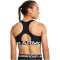 UNDER ARMOUR HeatGear Armour Mid Support Sport-BH Damen 001 - black/white XS