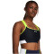 UNDER ARMOUR HeatGear Armour High Support Sport-BH Damen 001 - black/high vis yellow/white L