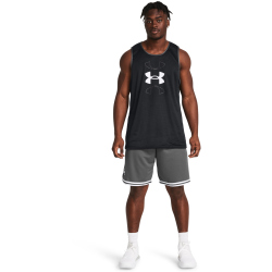 UNDER ARMOUR Zone Basketball Shorts Herren 025 - castlerock/white S
