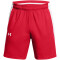 UNDER ARMOUR Zone Basketball Shorts Herren 600 - red/white/white S