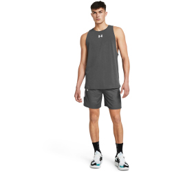 UNDER ARMOUR Zone Basketball Shorts Herren 025 - castlerock/white S