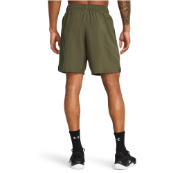 UNDER ARMOUR Woven Shorts Herren 390 - marine od green/black L