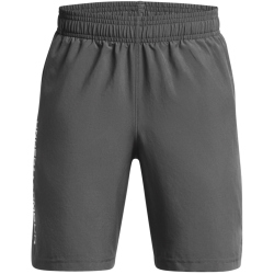UNDER ARMOUR Woven Shorts Jungen 025 - castlerock/white L...