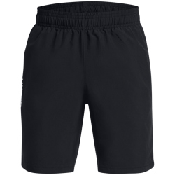 UNDER ARMOUR Woven Shorts Jungen 001 - black/white L (149-160 cm)