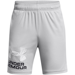 UNDER ARMOUR Tech Logo Shorts Jungen 011 - mod gray/white S (127-137 cm)