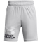 UNDER ARMOUR Tech Logo Shorts Jungen 011 - mod gray/white L (149-160 cm)