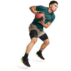 UNDER ARMOUR HeatGear Funktionsshorts Herren 001 - black/white XL