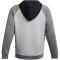 UNDER ARMOUR Rival Colorblock Fleecejacke Herren 011 - mod gray light heather/castlerock light heather/white L