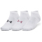 3er Pack UNDER ARMOUR Essential Sneakersocken 100 - white/white/pink elixir M (36.5-42)