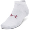 3er Pack UNDER ARMOUR Essential Sneakersocken 100 - white/white/pink elixir M (36.5-42)