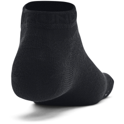 3er Pack UNDER ARMOUR Essential Sneakersocken 001 - black/black/castlerock S (31.5-36.5)