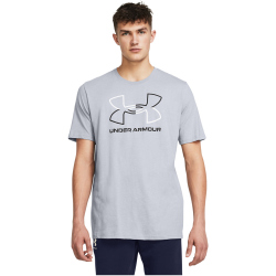 UNDER ARMOUR Foundation Sportshirt Herren 011 - mod gray medium heather/black M