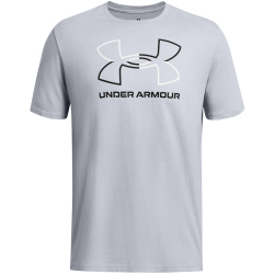 UNDER ARMOUR Foundation Sportshirt Herren 011 - mod gray medium heather/black 3XL