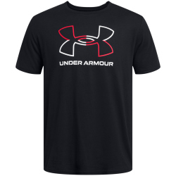 UNDER ARMOUR Foundation Sportshirt Herren 001 - black/red/white 3XL