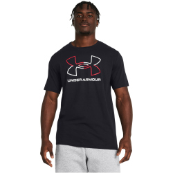 UNDER ARMOUR Foundation Sportshirt Herren 001 - black/red/white 3XL
