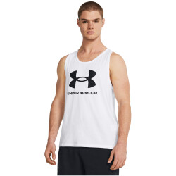 UNDER ARMOUR Sportstyle Tanktop Herren 100 - white/black XS