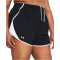 UNDER ARMOUR Fly-By Shorts Damen 002 - black/white/reflective 2X