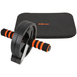 V3TEC AB Wheel Bauchtrainer schwarz/orange