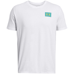 UNDER ARMOUR Logo Trainingsshirt Herren 100 - white/black S