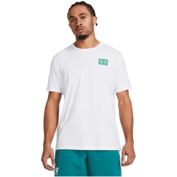 UNDER ARMOUR Logo Trainingsshirt Herren 100 - white/black S