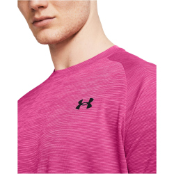 UNDER ARMOUR Tech Strukturiertes Trainingsshirt Herren 686 - astro pink/black XL