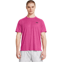 UNDER ARMOUR Tech Strukturiertes Trainingsshirt Herren 686 - astro pink/black XXL