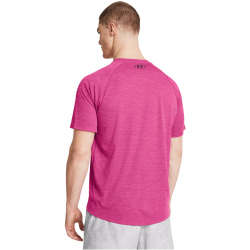 UNDER ARMOUR Tech Strukturiertes Trainingsshirt Herren 686 - astro pink/black XXL