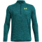 UNDER ARMOUR Tech Strukturiertes 1/2-Zip Trainingsshirt Jungen 464 - circuit teal/high vis yellow XS (122-127 cm)
