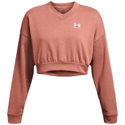 UNDER ARMOUR Rival Terry Oversize Crop-Shirt Damen 696 -...