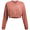 UNDER ARMOUR Rival Terry Oversize Crop-Shirt Damen 696 - canyon pink/white XS