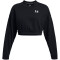 UNDER ARMOUR Rival Terry Oversize Crop-Shirt Damen 001 - black/white M