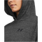 UNDER ARMOUR Rival Terry Oversize Hoodie Damen 025 - castlerock full heather/black XS