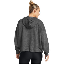 UNDER ARMOUR Rival Terry Oversize Hoodie Damen 025 - castlerock full heather/black M