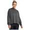 UNDER ARMOUR Rival Terry Oversize Hoodie Damen 025 - castlerock full heather/black M